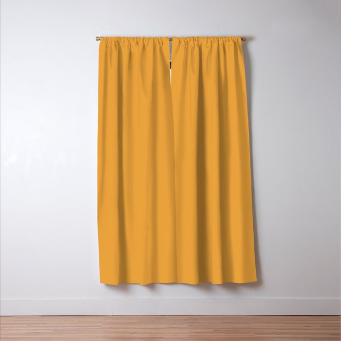 Apricot Orange Solid Color Window Curtain Gallery Image 3
