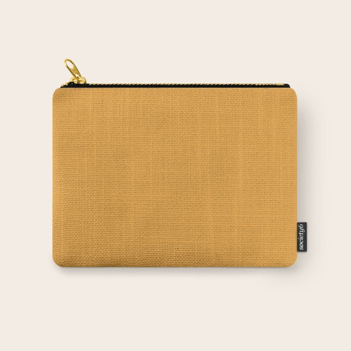 Apricot Orange Solid Color Carry All Pouch Gallery Image 1