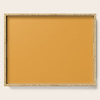 Apricot Orange Solid Color Serving Tray Gallery Image 1