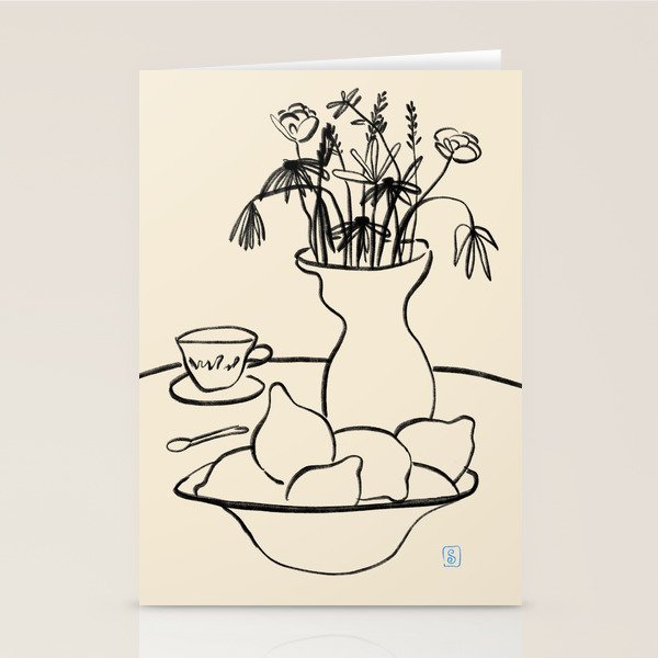 LEMONS AND FLOWERS Stationery Card Gallery Image 2