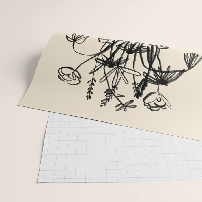 LEMONS AND FLOWERS Wrapping Paper Gallery Image 2