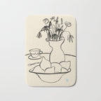 LEMONS AND FLOWERS Bath Mat Gallery Image 1