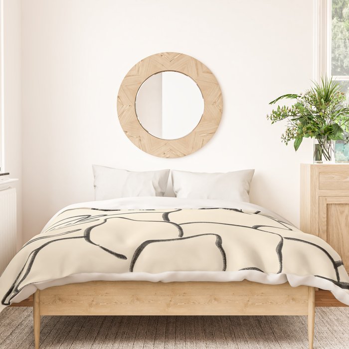 LEMONS AND FLOWERS Duvet Cover Gallery Image 3