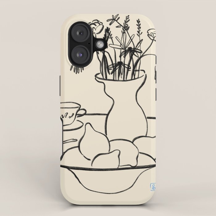 LEMONS AND FLOWERS iPhone Case Gallery Image 1