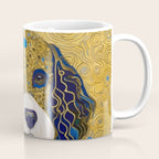 Klimt Dog with Colorful Ears Coffee Mug Gallery Image 1