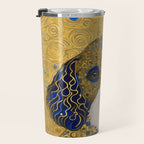 Klimt Dog with Colorful Ears Travel Mug Gallery Image 3