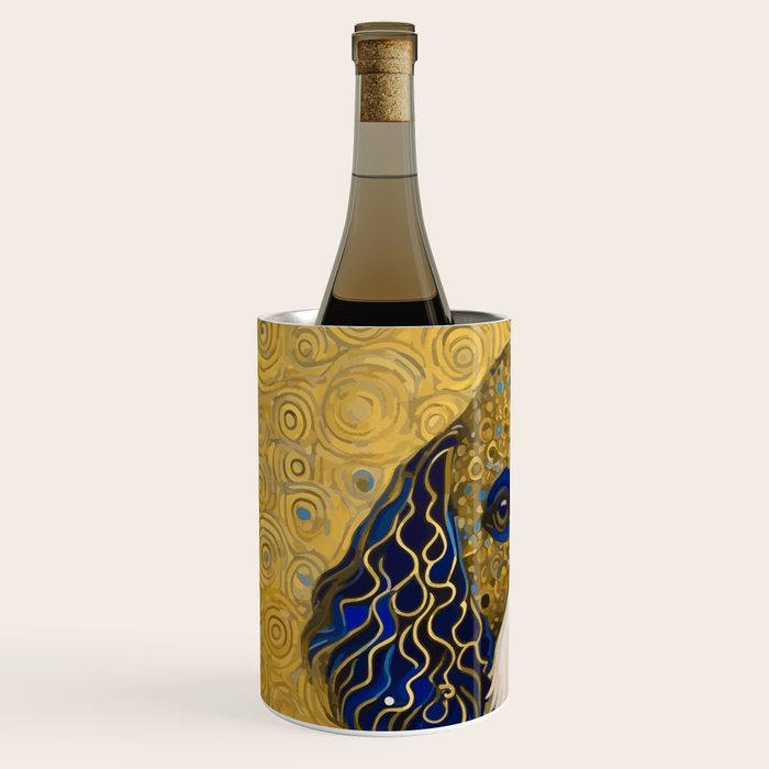 Klimt Dog with Colorful Ears Wine Chiller Gallery Image 2