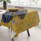 Klimt Dog with Colorful Ears Tablecloth Gallery Image 3