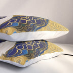 Klimt Dog with Colorful Ears Pillow Sham Gallery Image 3