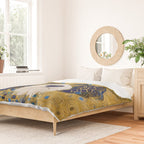 Klimt Dog with Colorful Ears Duvet Cover Gallery Image 2