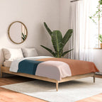 Abstract MCM Navy Burnt Orange Beige Blush Comforter Gallery Image 2