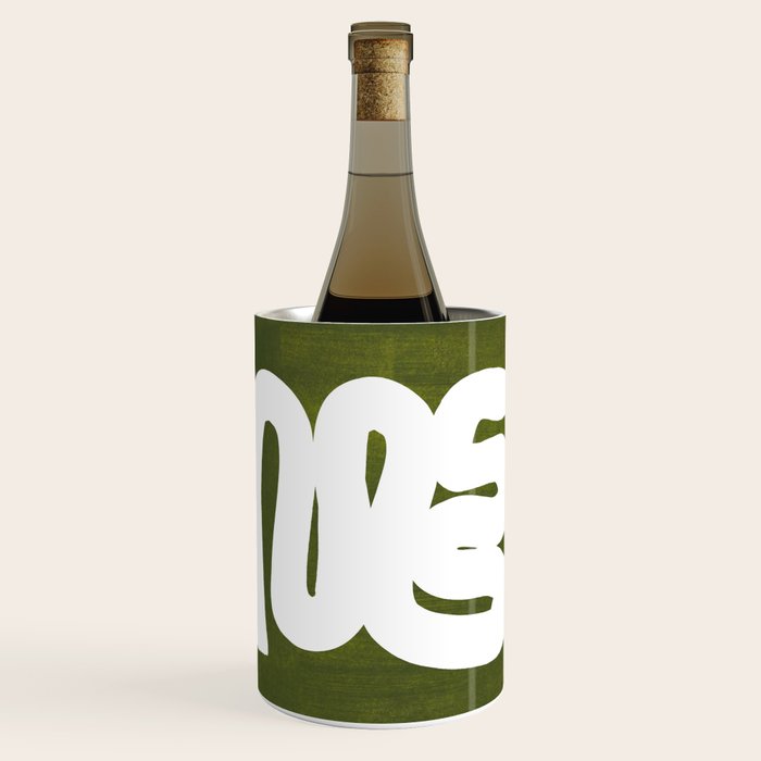 Olive Green Wiggle Run Wine Chiller Gallery Image 1