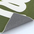 Olive Green Wiggle Run Rug Gallery Image 4