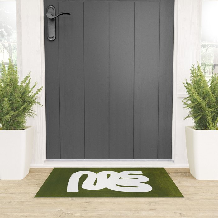 Olive Green Wiggle Run Welcome Mat Gallery Image 3