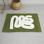 Olive Green Wiggle Run Rug Gallery Image 1