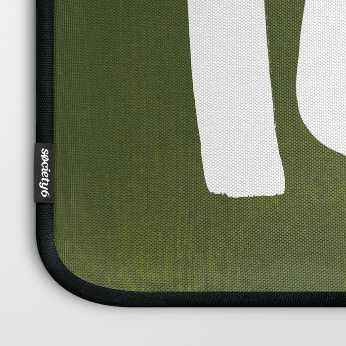 Olive Green Wiggle Run Laptop Sleeve Gallery Image 3
