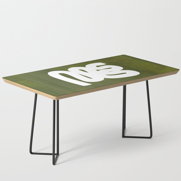 Olive Green Wiggle Run Coffee Table Gallery Image 1