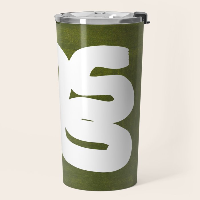 Olive Green Wiggle Run Travel Mug Gallery Image 2