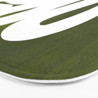Olive Green Wiggle Run Bath Mat Gallery Image 3