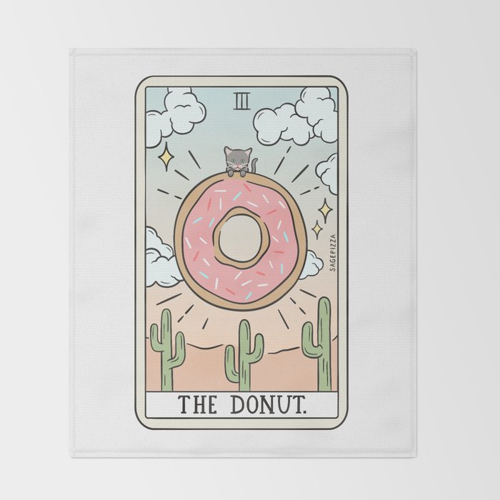 DONUT READING Throw Blanket Gallery Image 2