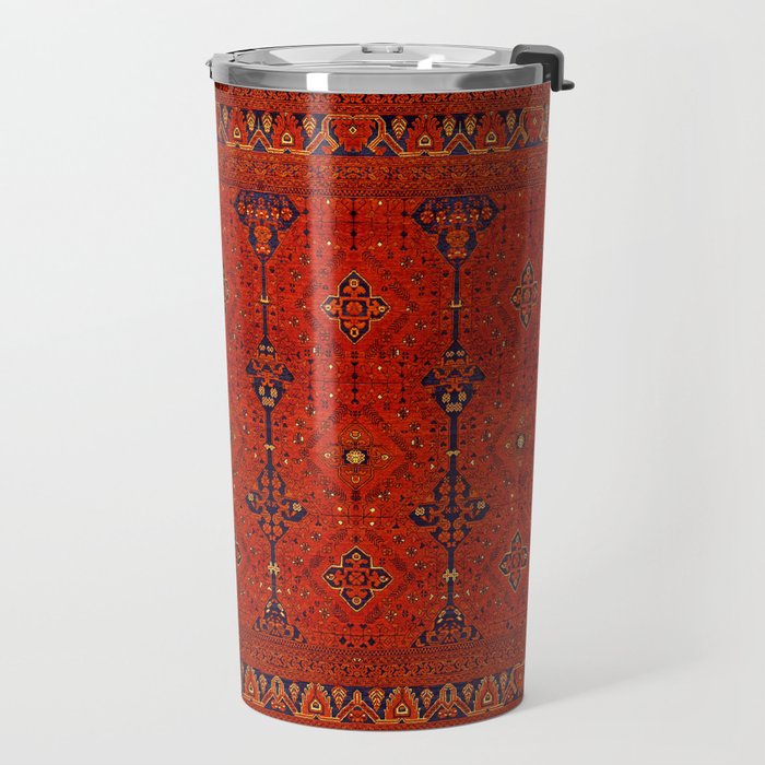 N194 - Red Berber Atlas Oriental Traditional Moroccan Style Travel Mug Gallery Image 2