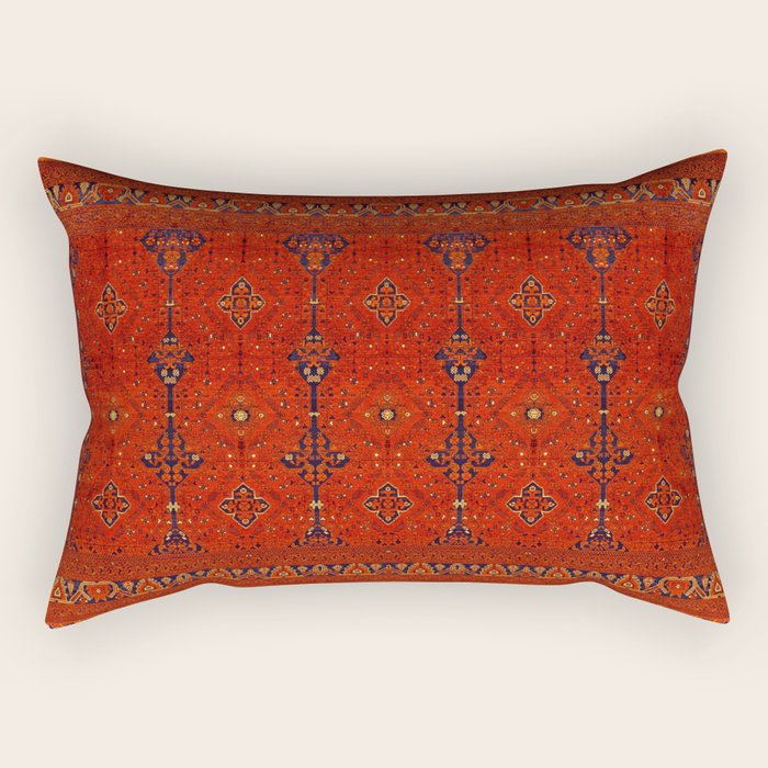 N194 - Red Berber Atlas Oriental Traditional Moroccan Style Rectangular Pillow Gallery Image 2