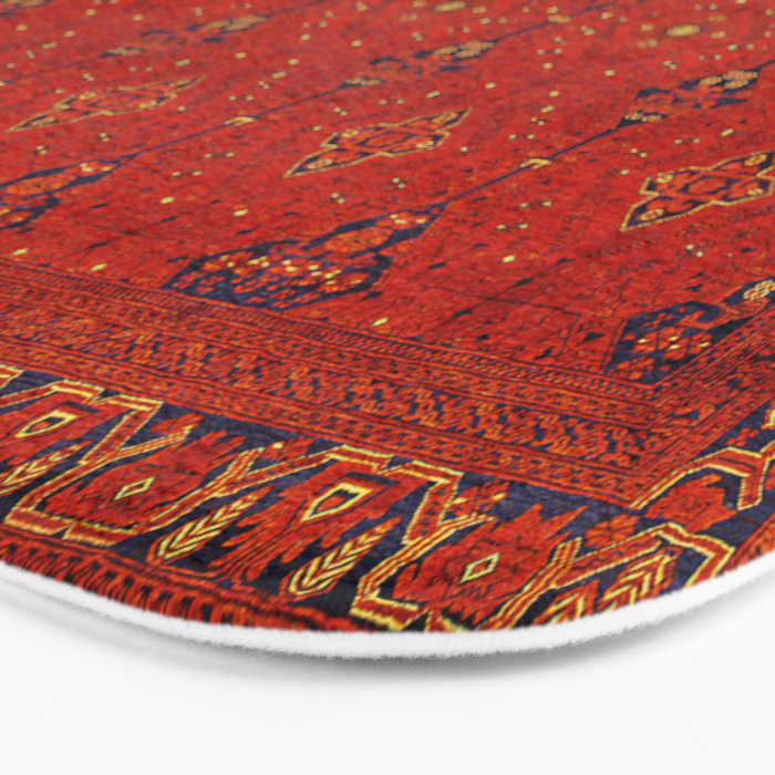N194 - Red Berber Atlas Oriental Traditional Moroccan Style Bath Mat Gallery Image 3