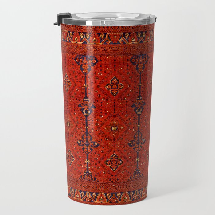 N194 - Red Berber Atlas Oriental Traditional Moroccan Style Travel Mug Gallery Image 3