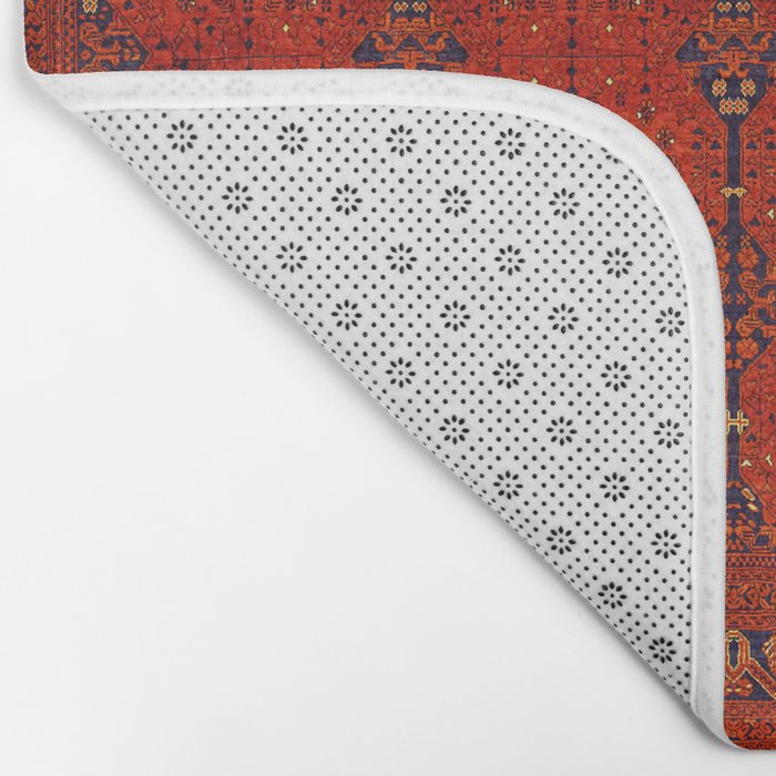 N194 - Red Berber Atlas Oriental Traditional Moroccan Style Bath Mat Gallery Image 2