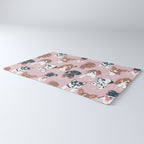 Pure love pockets I // blush pink background Dachshund Beagle Dalmatian Basset Hound Labrador Retriever Husky Welsh Corgi and Italian Greyhound dog puppies Rug Gallery Image 3