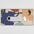 poppy flower market  Desk Mat Gallery Image 1