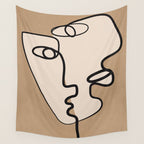 Interwoven Faces 6 Wall Tapestry Gallery Image 4
