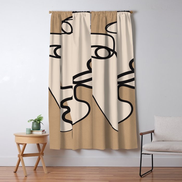 Interwoven Faces 6 Window Curtain Gallery Image 5