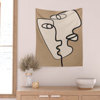 Interwoven Faces 6 Wall Tapestry Gallery Image 2