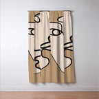 Interwoven Faces 6 Window Curtain Gallery Image 3