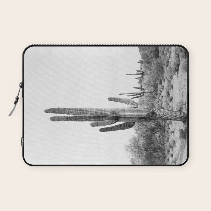 Desert Cactus BW Laptop Sleeve Gallery Image 1
