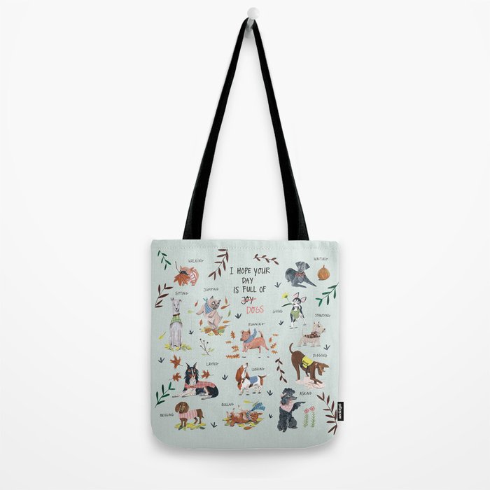Dog lover person cute dogs breed pattern Tote Bag Gallery Image 2