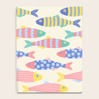 SEA LA VIE - Coastal Pun Fish Art with dots and stripes  Notebook Gallery Image 4