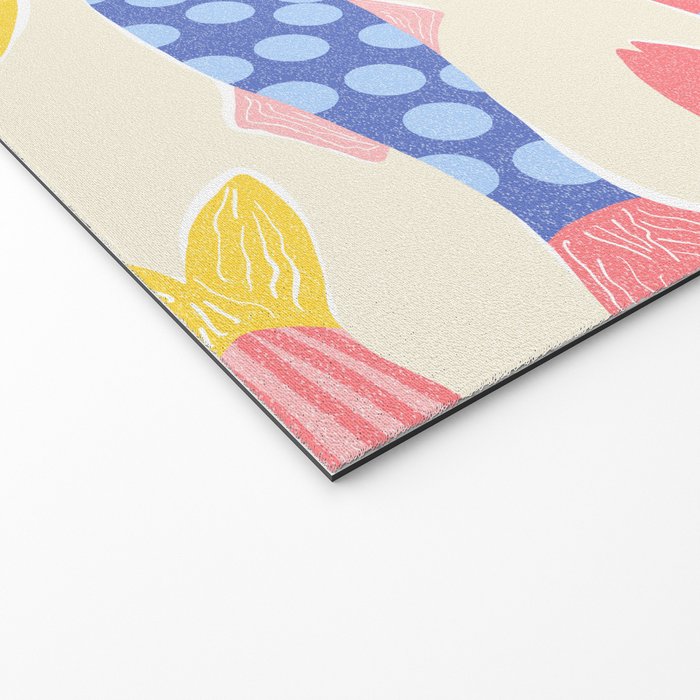 SEA LA VIE - Coastal Pun Fish Art with dots and stripes  Welcome Mat Gallery Image 2