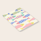 SEA LA VIE - Coastal Pun Fish Art with dots and stripes  Notebook Gallery Image 2