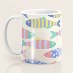 SEA LA VIE - Coastal Pun Fish Art with dots and stripes  Coffee Mug Gallery Image 3