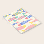 SEA LA VIE - Coastal Pun Fish Art with dots and stripes  Notebook Gallery Image 3
