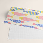 SEA LA VIE - Coastal Pun Fish Art with dots and stripes  Wrapping Paper Gallery Image 2
