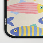 SEA LA VIE - Coastal Pun Fish Art with dots and stripes  Laptop Sleeve Gallery Image 3