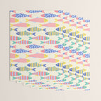 SEA LA VIE - Coastal Pun Fish Art with dots and stripes  Wrapping Paper Gallery Image 3