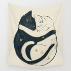 Cats In Love 3 Wall Tapestry Gallery Image 4