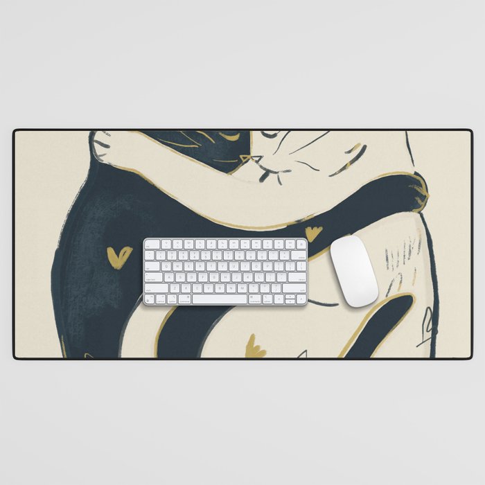 Cats In Love 3 Desk Mat Gallery Image 1
