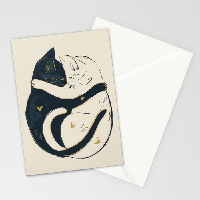 Cats In Love 3 Stationery Card Gallery Image 2
