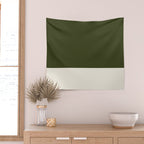 Dual (Olive Green & Cream) Wall Tapestry Gallery Image 2