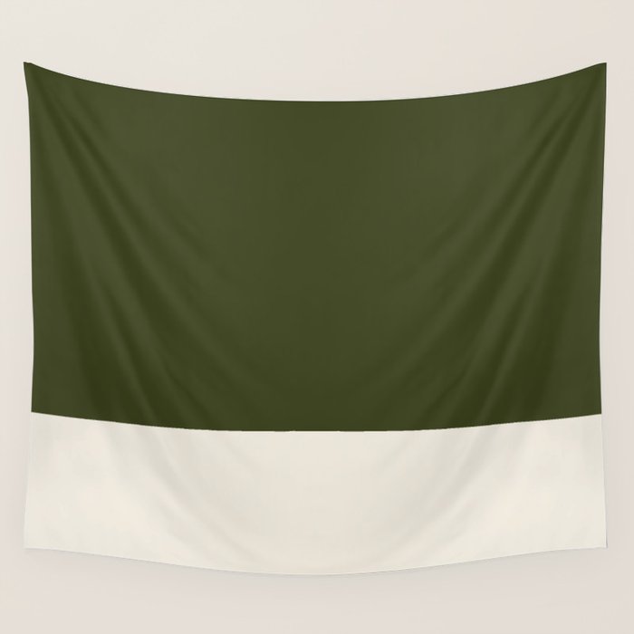 Dual (Olive Green & Cream) Wall Tapestry Gallery Image 1